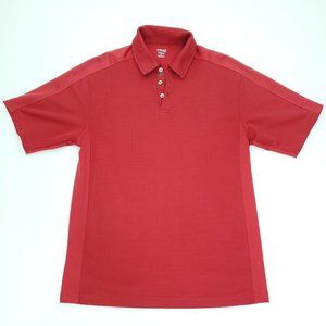 Ping Collection Polo Shirt Men Medium Red Performance Dynamics Waffle Golf